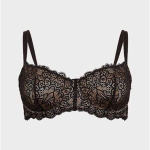 Torrid Balconette Unlined Peacock Lace Straight Back Bra